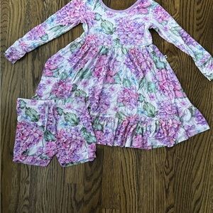 Bums and Roses dress and short set